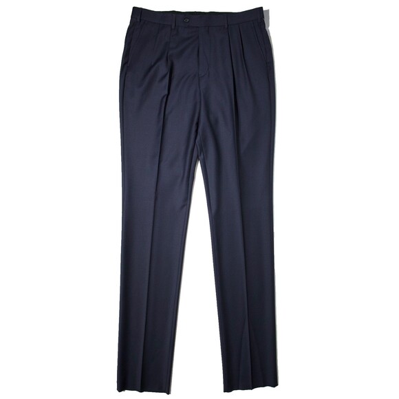 NWT Brooks Brothers Wool Blend Dress Pants Navy Blue Men 37x41 (Tailor to Fit) A - Picture 1 of 9